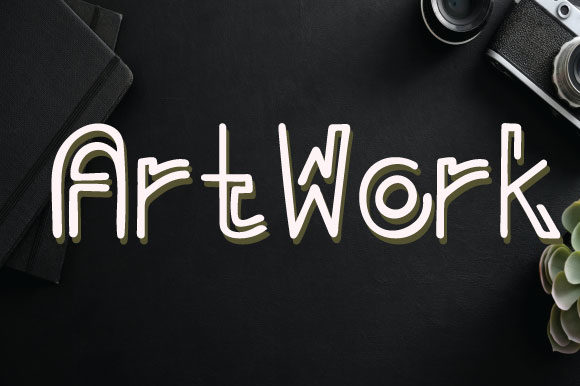 Artwork Font for Clean and Elegant Editorial Design