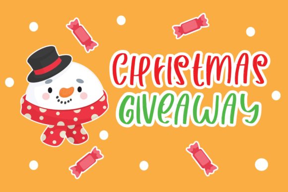 Christmas Giveaway Font for Professional Branding and Holiday Materials
