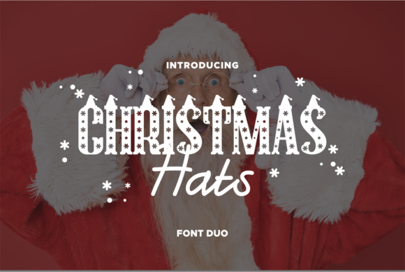 Christmas Hat Font for Trendy Branding and Holiday Design