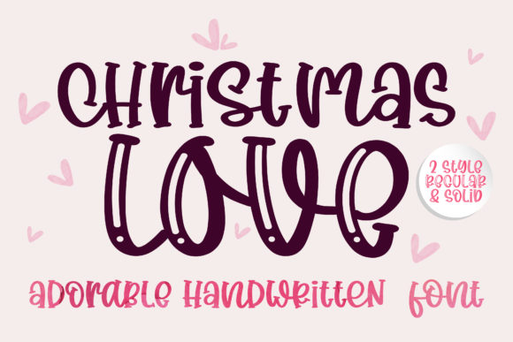 Christmas Love Font for Business Branding and Design