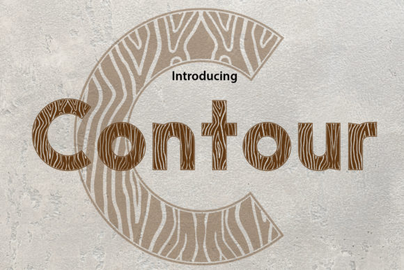 Contour Display Font for Bold Brand Campaigns