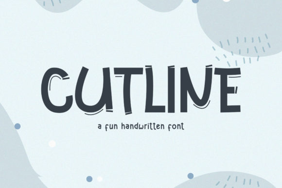 Cutline: A Fun Display Font for Holiday Crafting and More