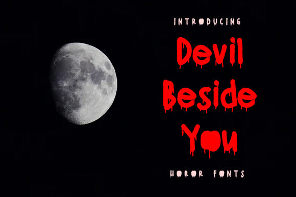 Devil Beside You Font for Spooky Web Designs