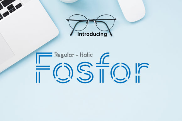 Fosfor Font for Creative and Commercial Projects