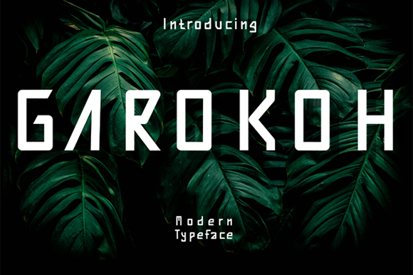 Garokoh: A Simple and Neat Display Font for Creative Projects