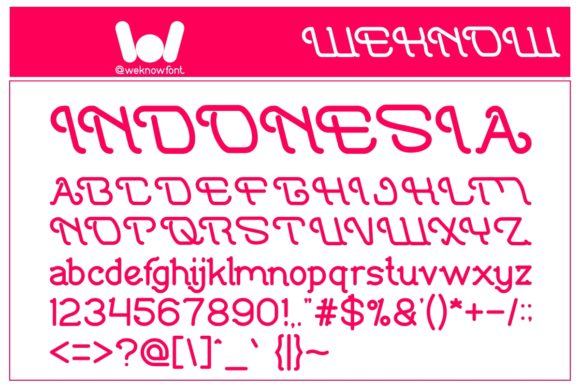 Indonesia Tanah Air Beta Display Font for Web Design