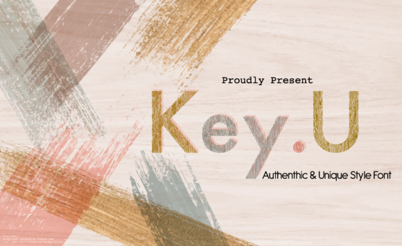 Key U Display Font for Bold Web Design