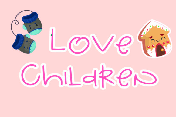 Love Children Font for Whimsical Handmade Creations