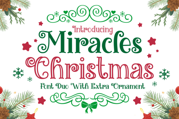 Miracles Christmas Font for Festive Branding