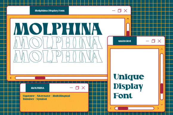 Molphina Display Font for Web and Digital Design