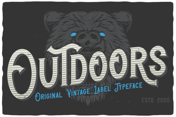 Outdoors Font for Modern Web Design and Branding