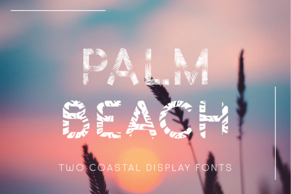 Palm Beach Font for Summer-Themed Editorial Designs