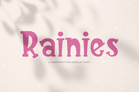 Rainies: A Joyful Display Font for Creative Projects