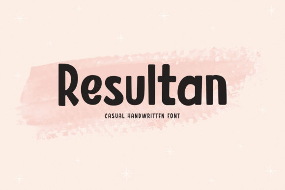 Resultan: A Playful Display Font for Creative Projects
