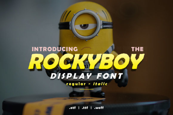 Rocky Boy: A Display Font for Bold Editorial Statements