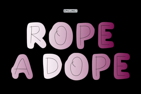 Rope a Dope Font for Handmade Projects and More