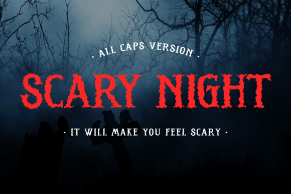 Scary Night Font for Halloween-Themed Branding