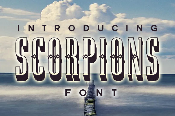 Scorpions Font: A Bold Display Font for Creative Projects
