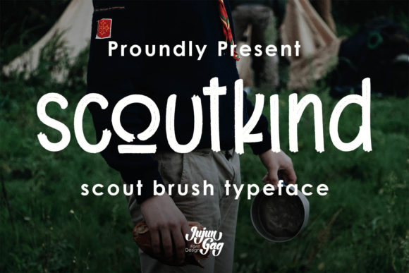 Scoutkind: A Quirky Display Font for Creative Makers