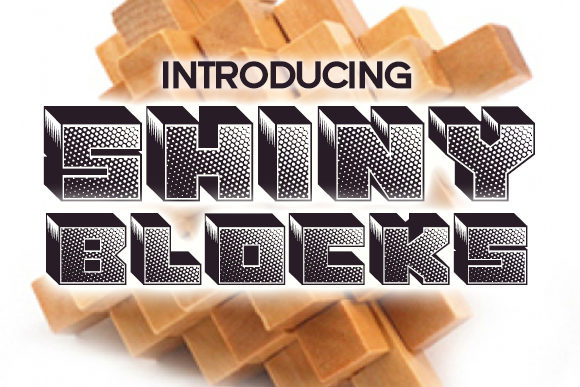 Shiny Blocks: A Bold Display Font for Eye-Catching Campaigns