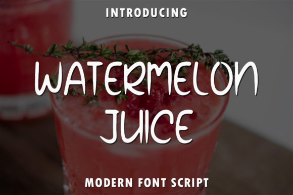 Watermelon Juice: A Sweet Display Font for Creative Projects