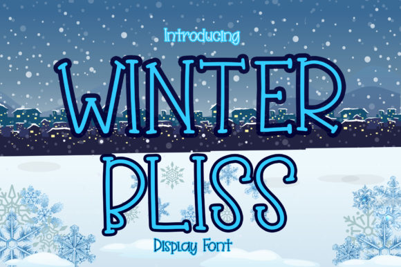 Winter Bliss: A Quirky Display Font for Winter and Beyond
